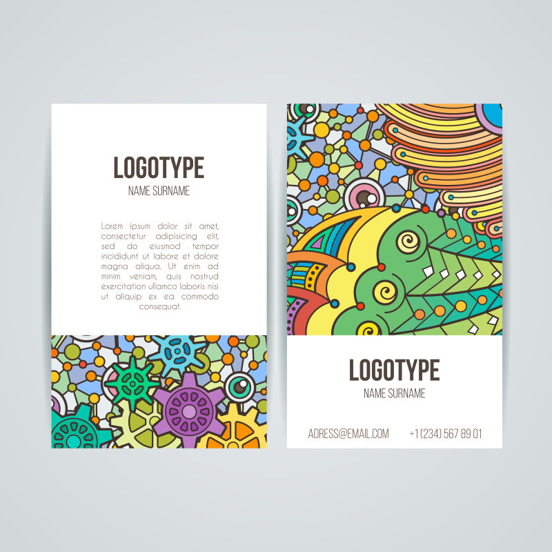 矢量彩色宣传海报