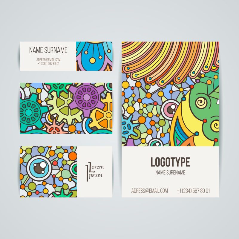 矢量彩色宣传海报设计