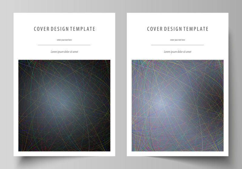 创意矢量现代抽象风格的装饰宣传设计