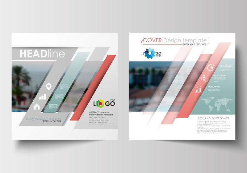 矢量创意现代商业宣传册设计