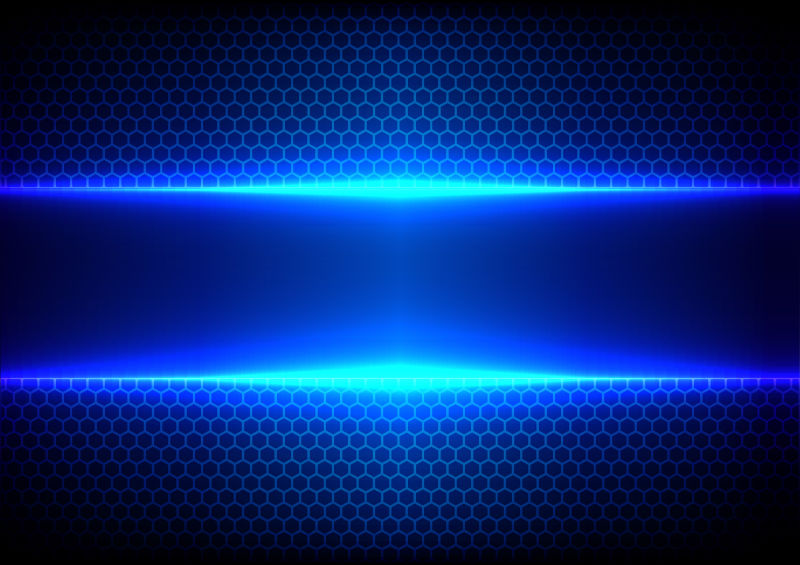 创意矢量蓝光效应科技感背景