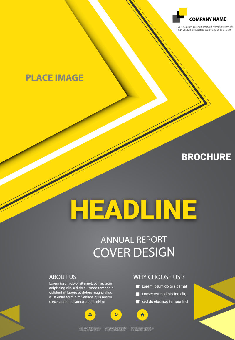 小册子封面矢量设计