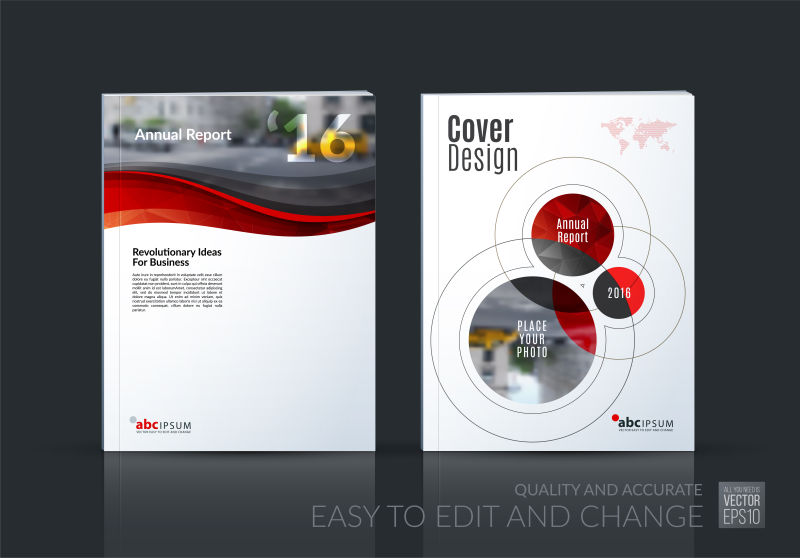 企业杂志封面矢量图