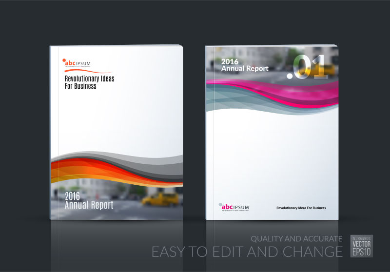 年会报告封面矢量图