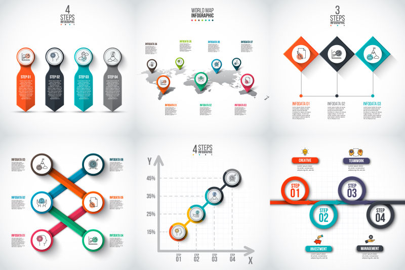 信息图表元素矢量图