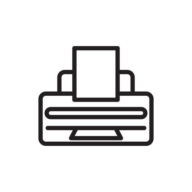 矢量打印机图标