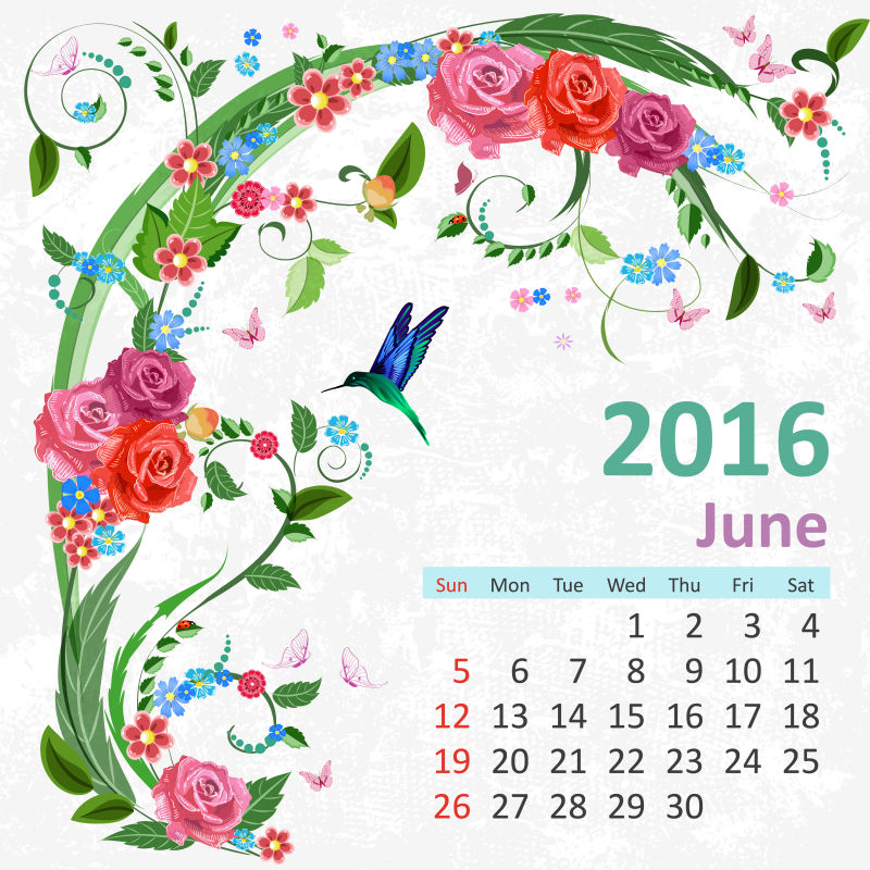 矢量六月2016日程表