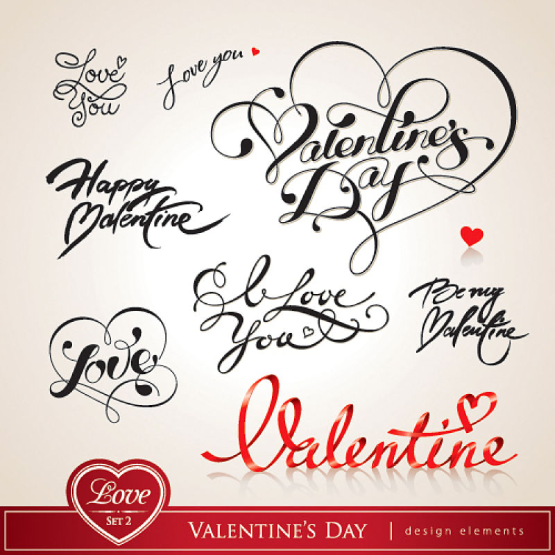 书法标题矢量插图