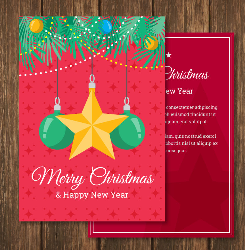矢量的圣诞节卡片设计