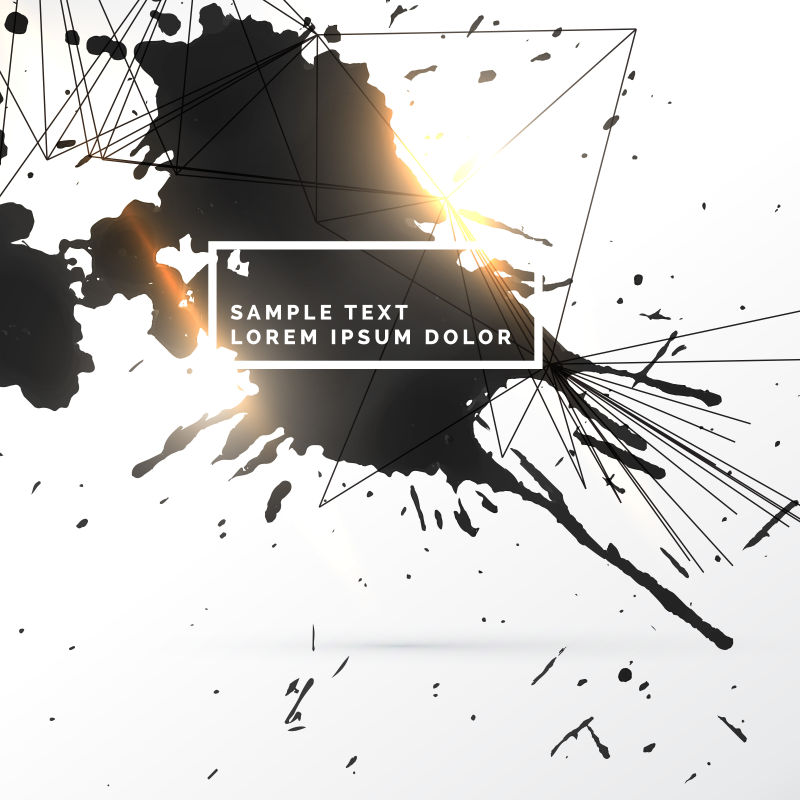 矢量水墨飞溅抽象背景