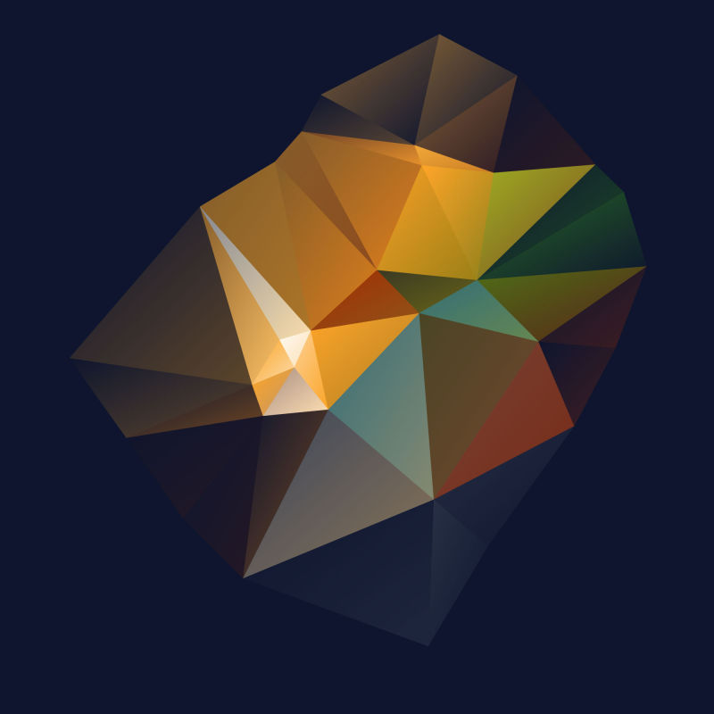 矢量抽象现代几何抽象三角背景