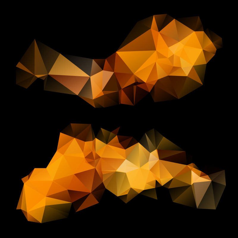 创意矢量几何抽象风格的背景