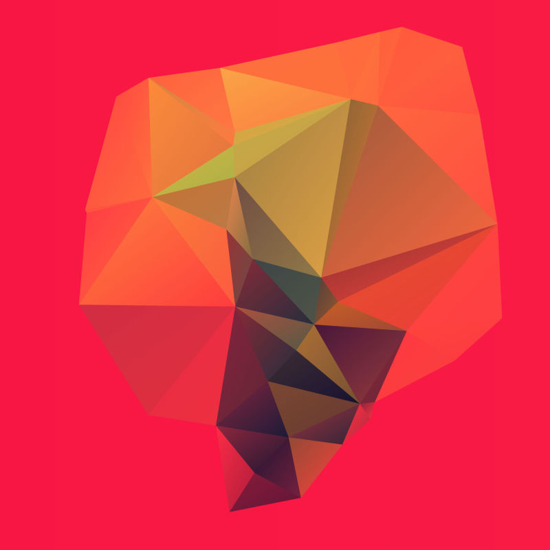 矢量抽象几何三角现代背景