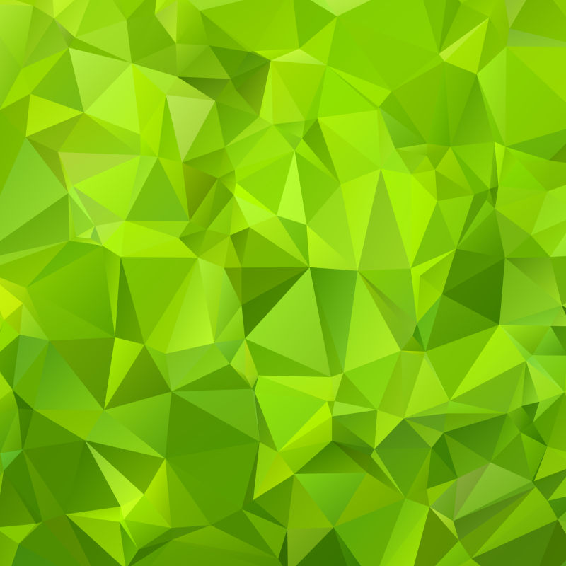 矢量绿色立体三角背景