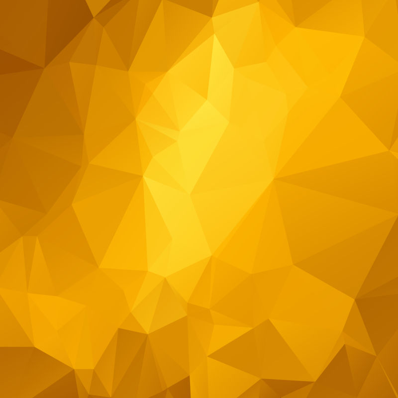 矢量橙色立体三角几何背景