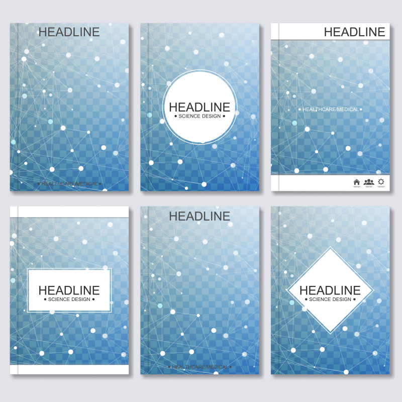 小册子传单宣传矢量横幅设计