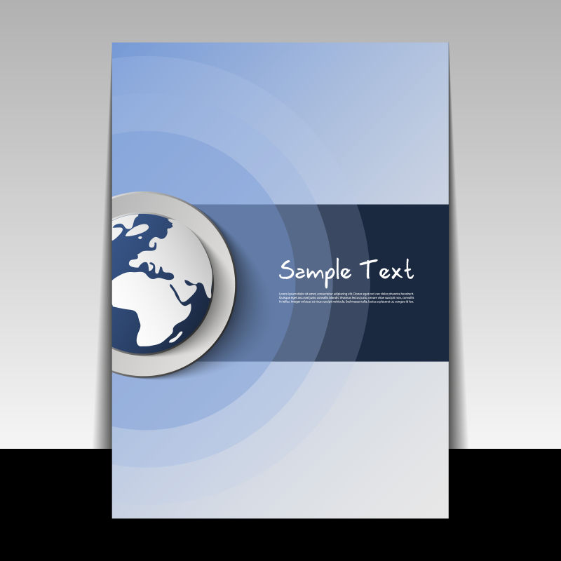 商业现代书刊封面设计矢量