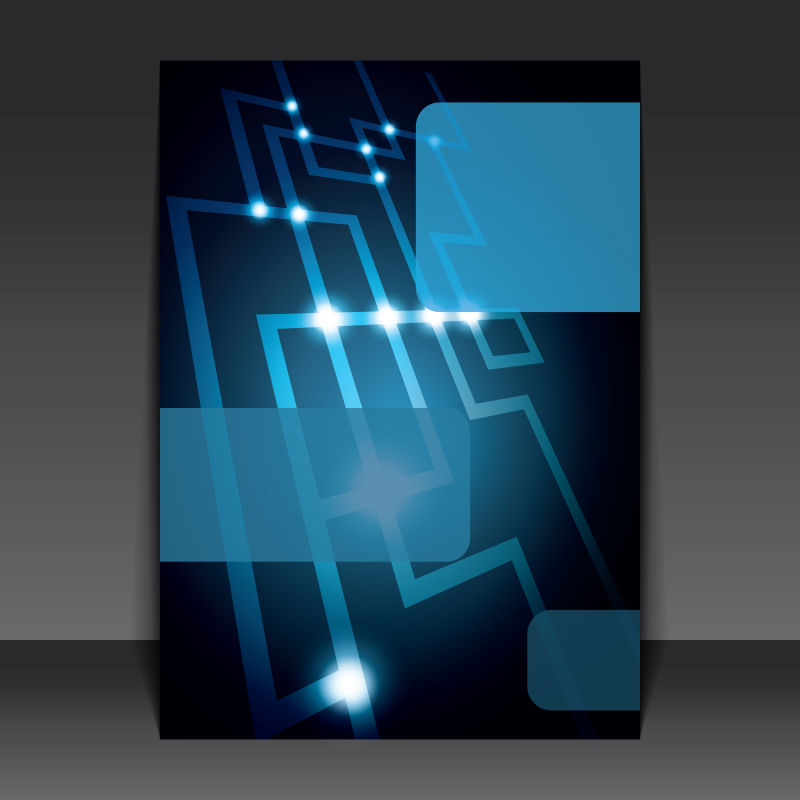 创意矢量科技感的宣传封面设计