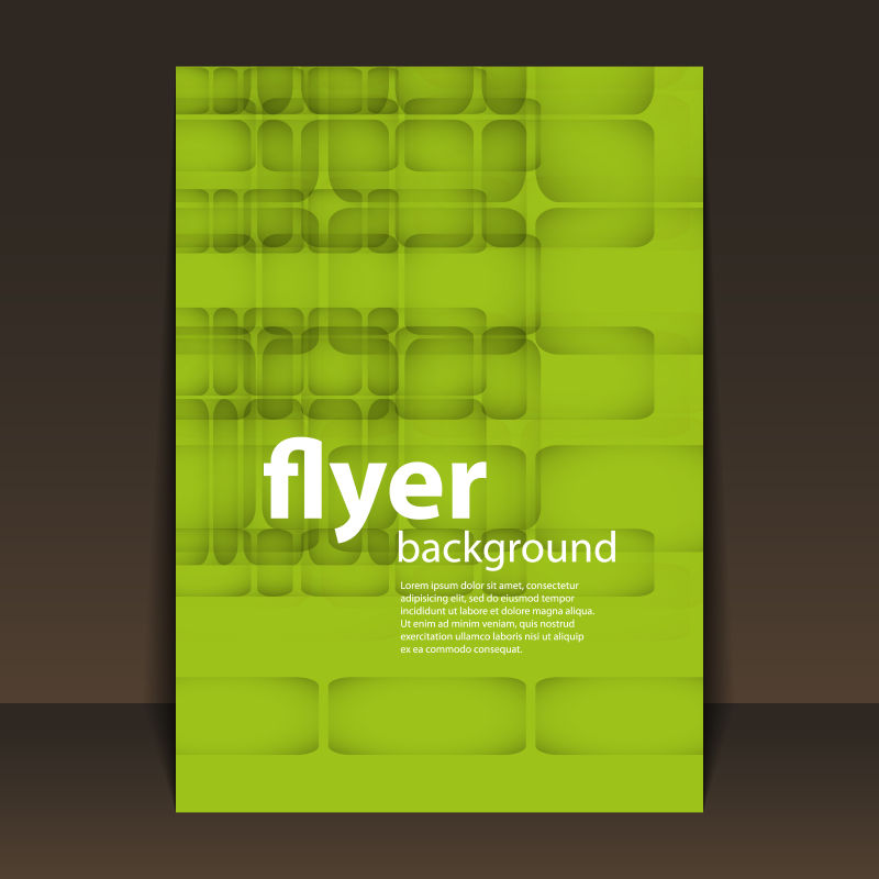 创意矢量绿色抽象现代书刊封面设计