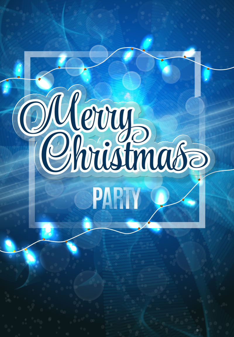 圣诞冬季设计背景矢量插图