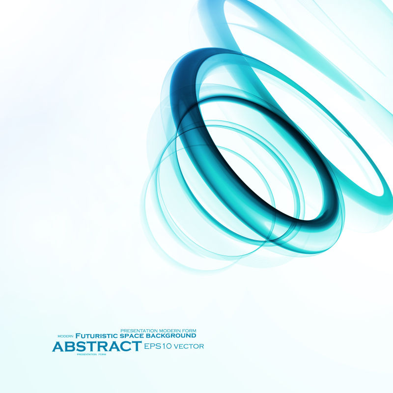 未来的波形矢量蓝色背景