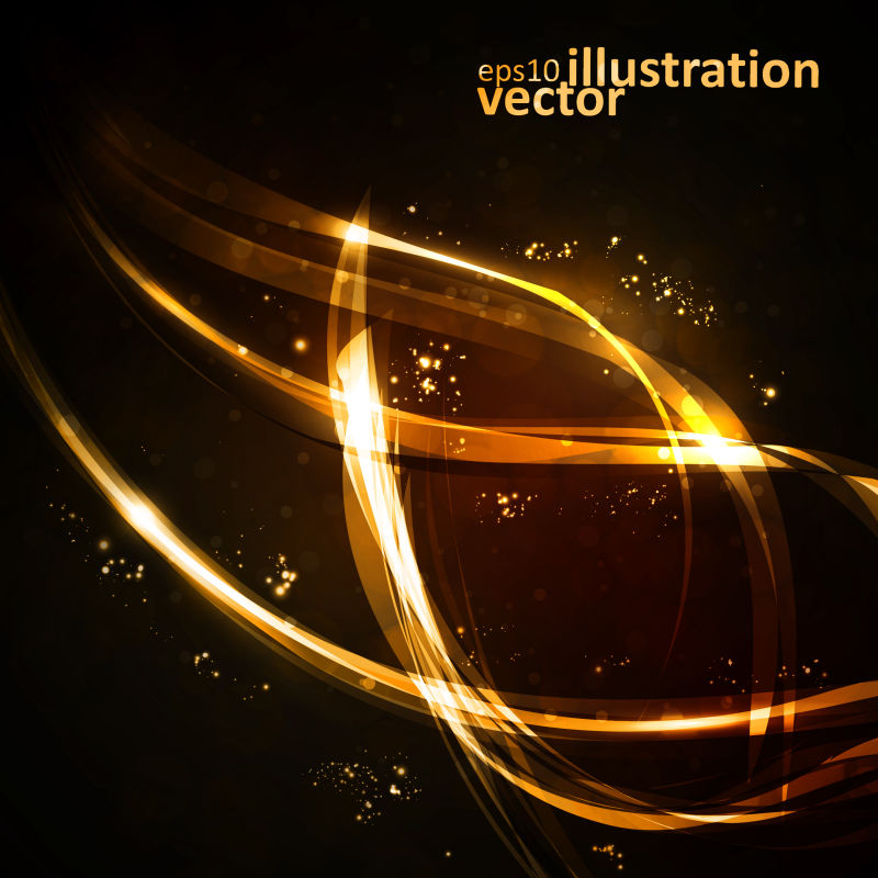 抽象光效矢量封面