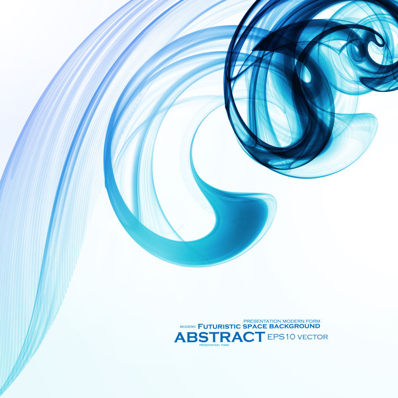 抽象未来矢量波形