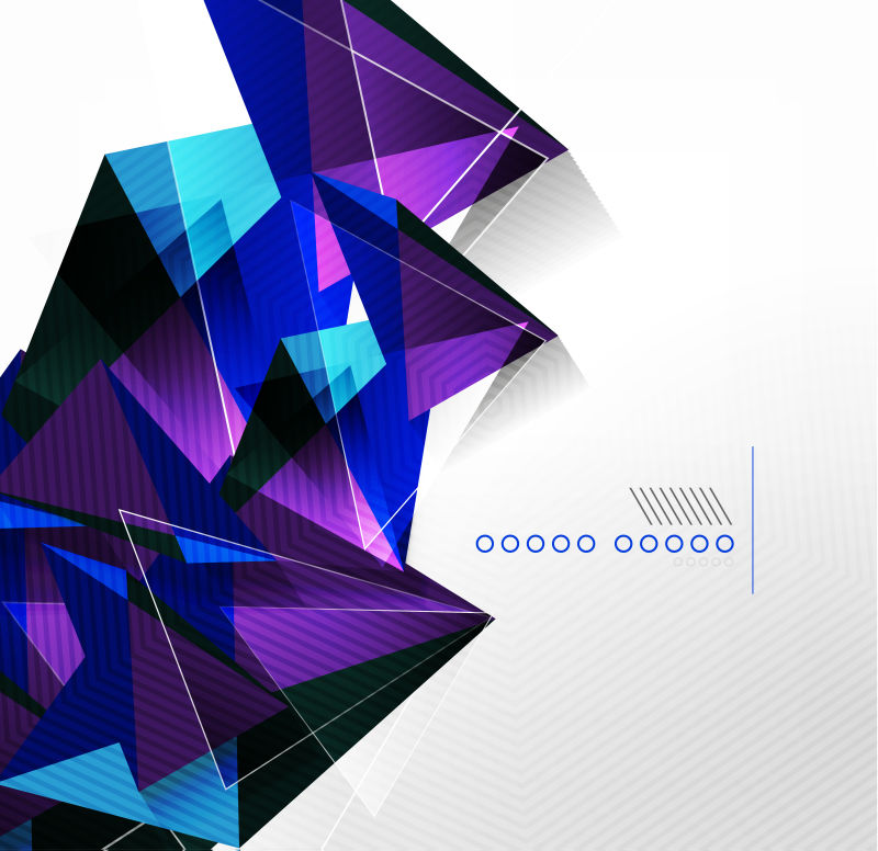 矢量抽象几何玻璃光泽背景