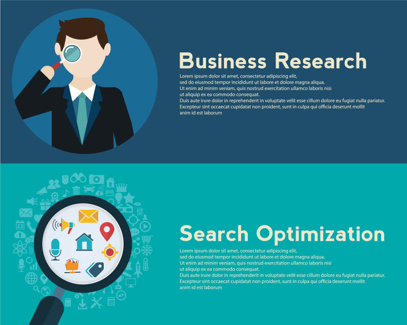 搜索引擎优化编程插图矢量