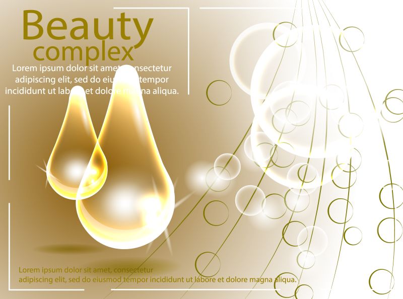 矢量化妆品宣传广告插图