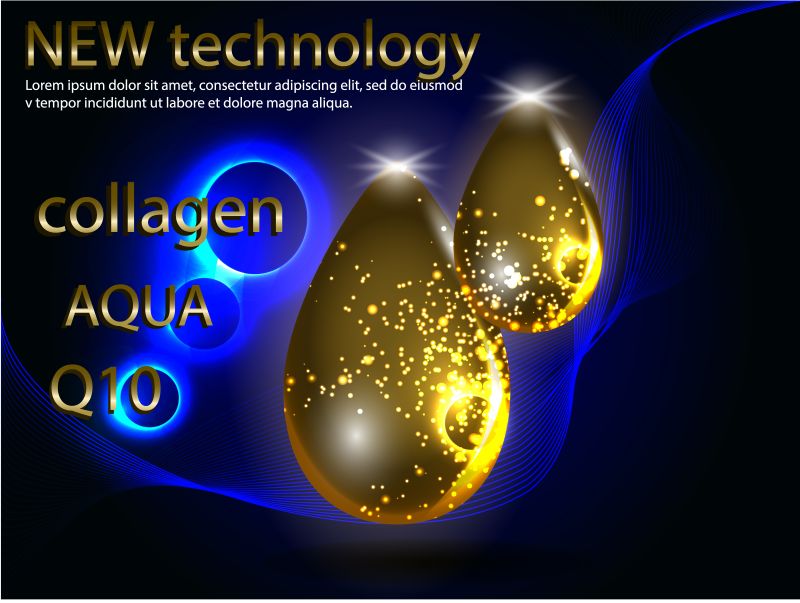 创意化妆品宣传插图矢量设计