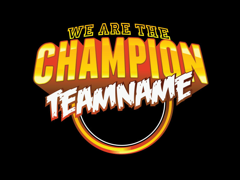 创意矢量冠军元素的图案设计