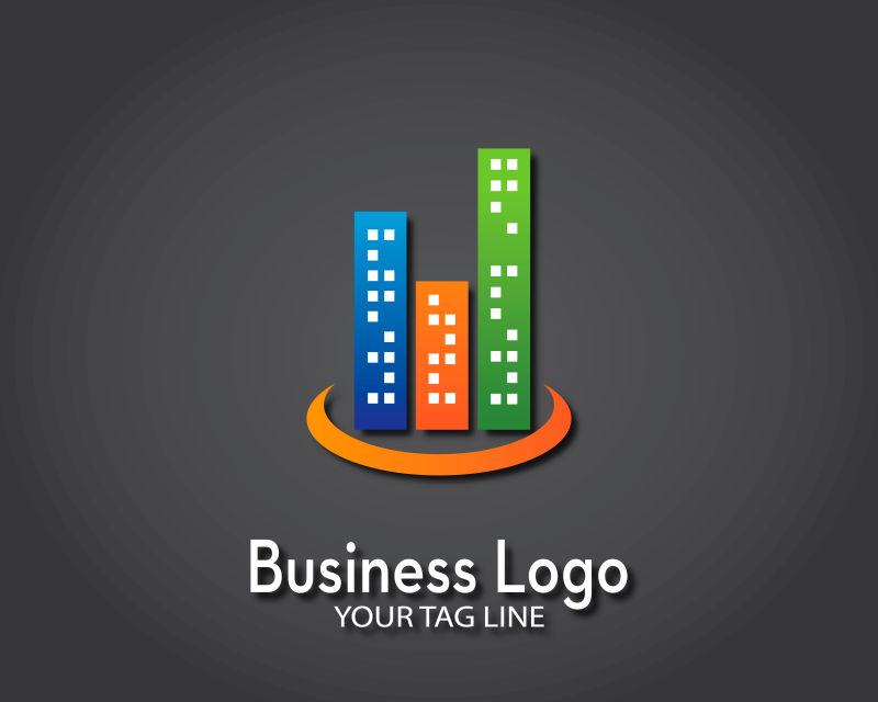 商业建筑标志矢量