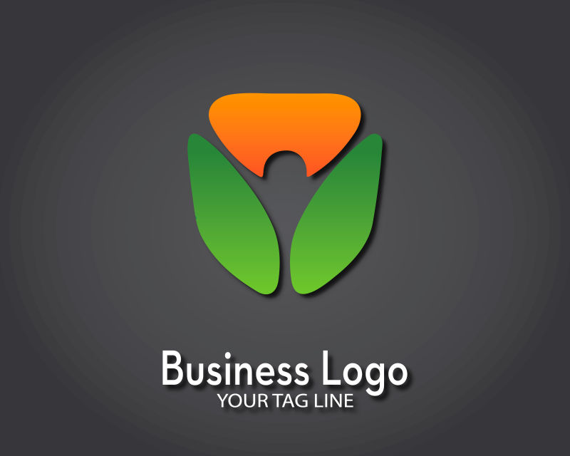 商业花朵标志矢量