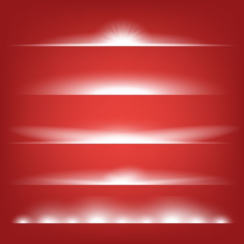 创意白色灯光矢量设计元素