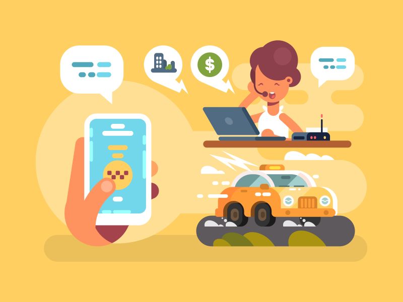 矢量设计卡通接线员