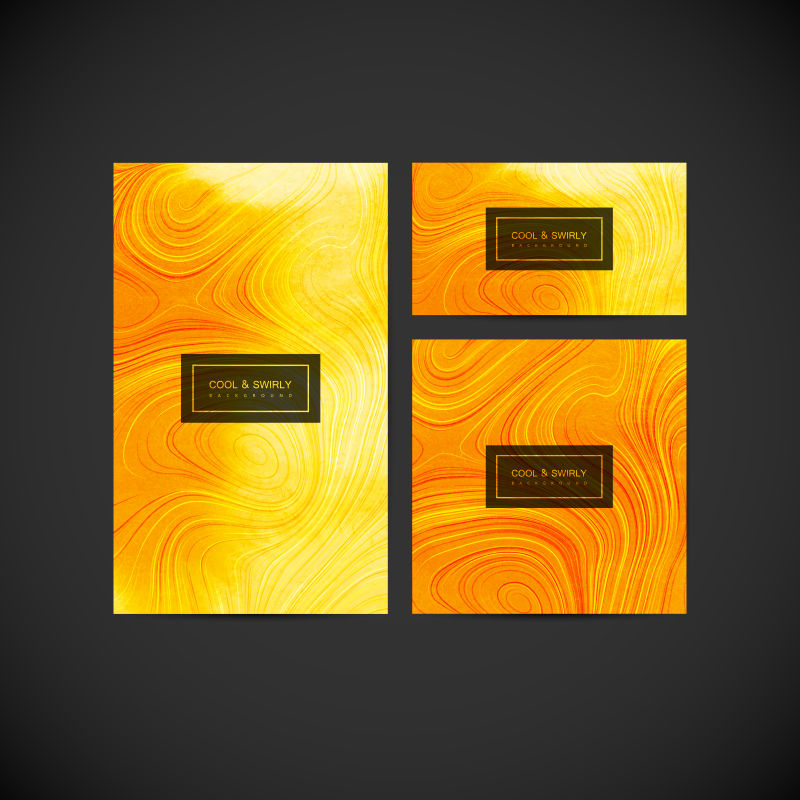 矢量大理石纹理商务名片设计