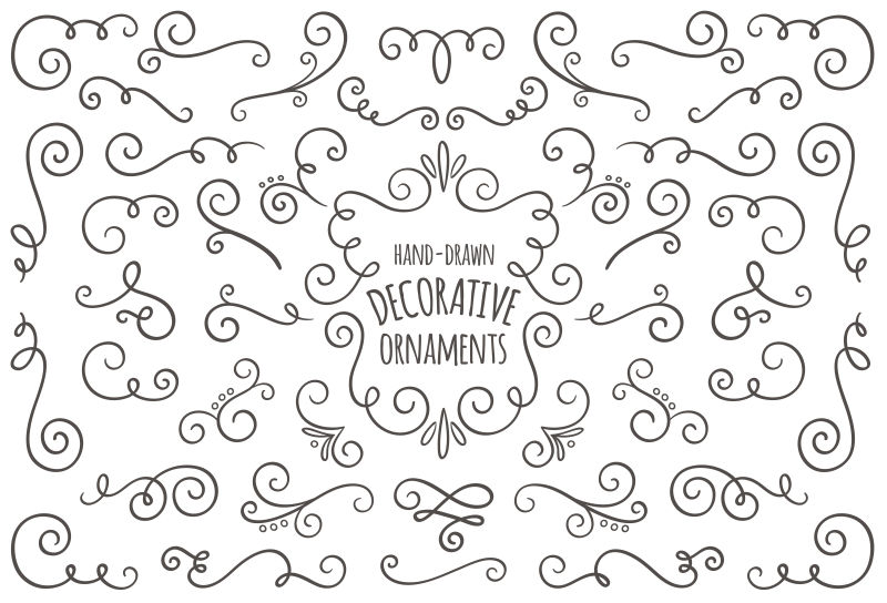 矢量手工绘制装饰