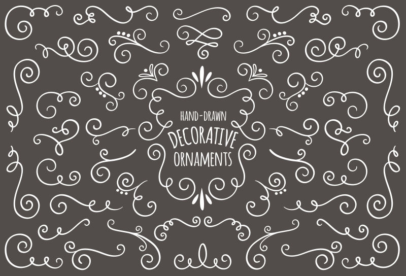 矢量手绘页面装饰