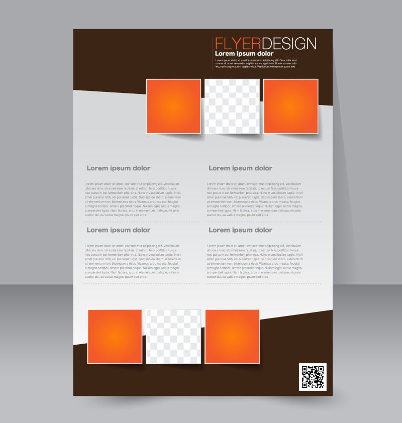 现代商业宣传册平面设计矢量