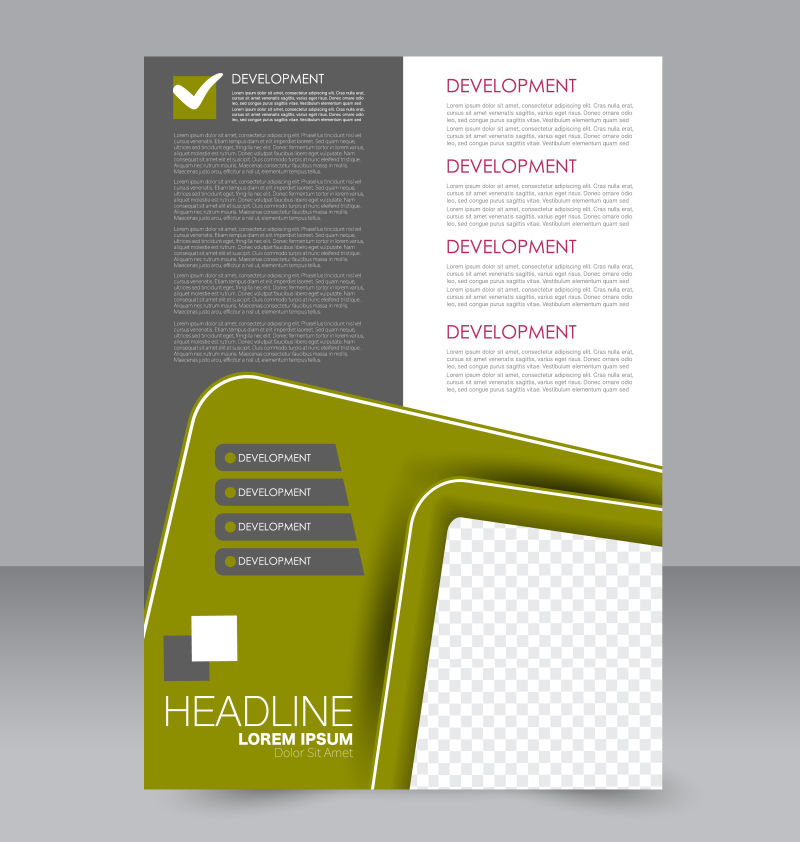 矢量创意现代风格的宣传册设计