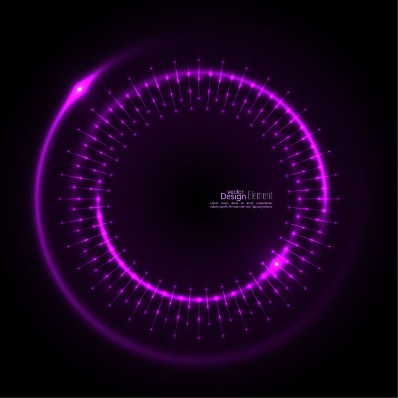 矢量抽象螺旋发光颗粒