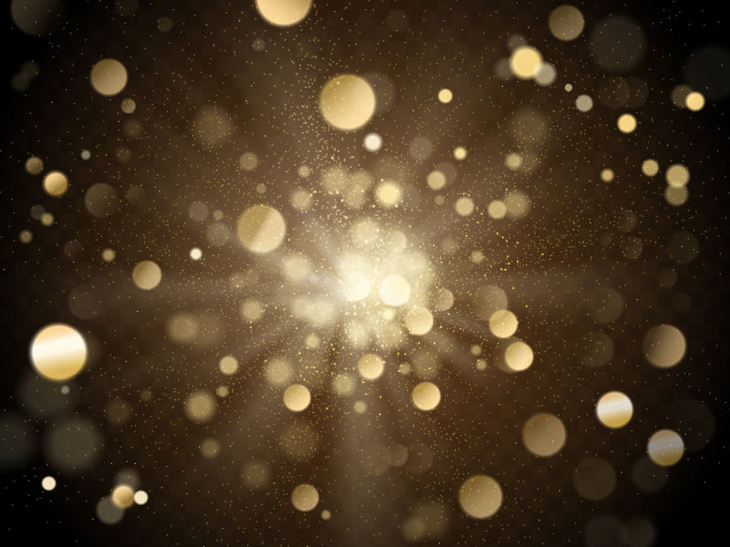 矢量的创意发光光斑