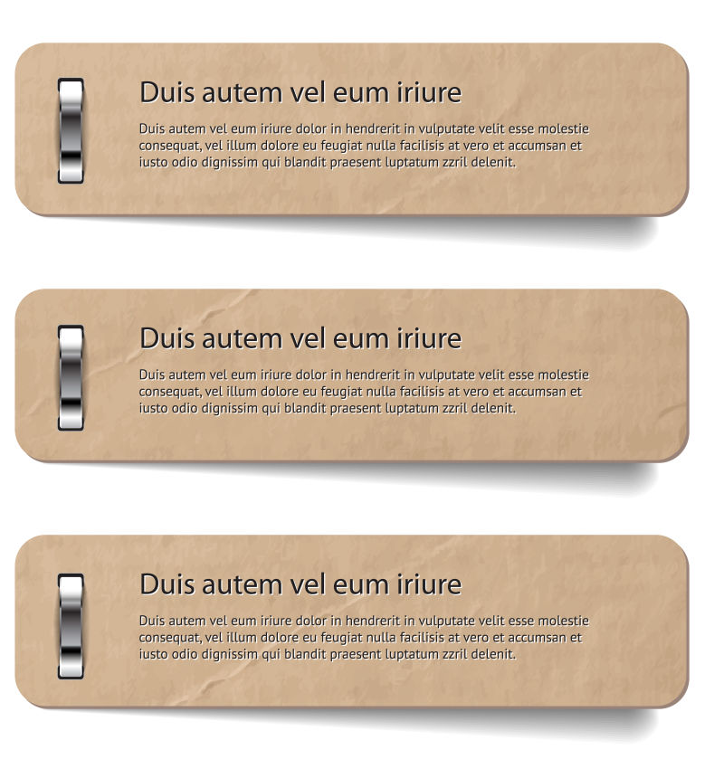 抽象矢量复古旧纸张横幅