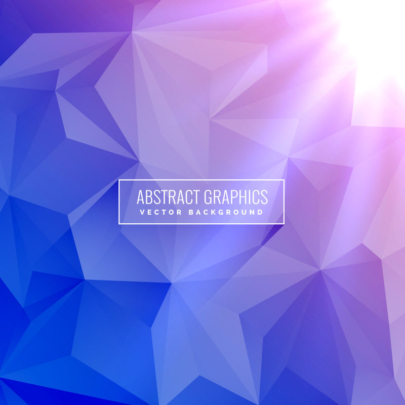 优雅的低多边形背景矢量