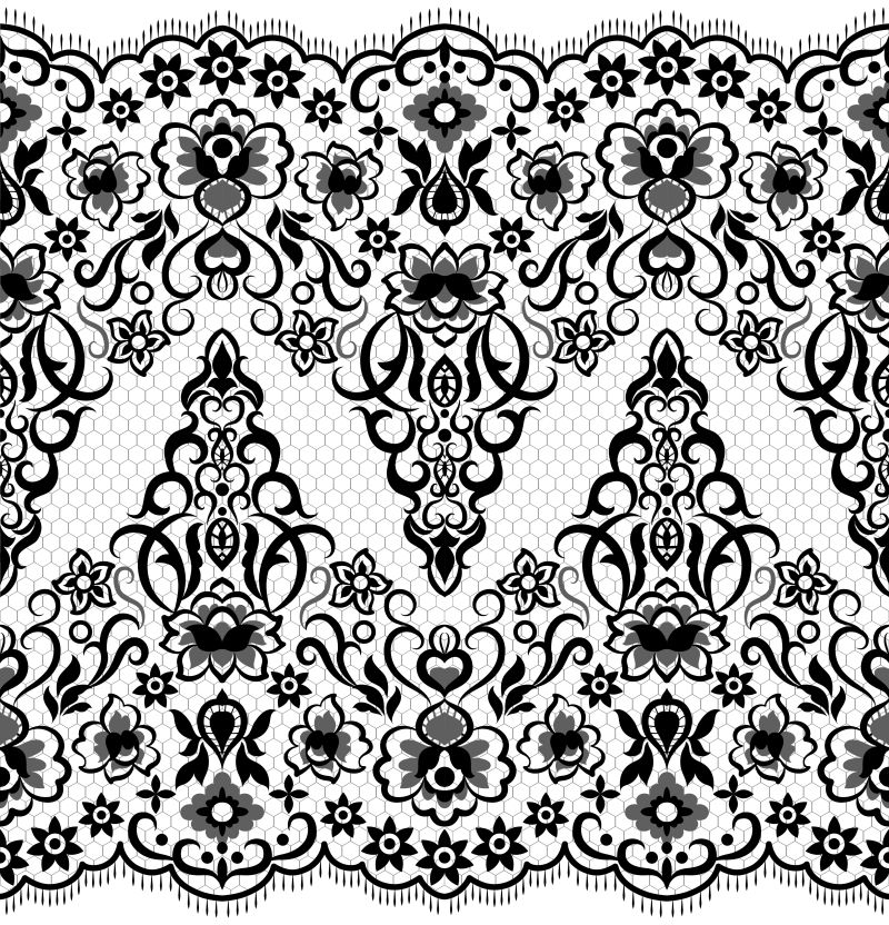 矢量无缝边框花纹