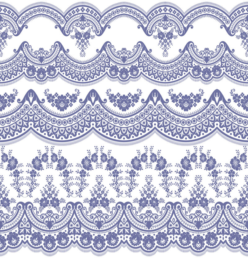 维多利亚时代风格的巴洛克装饰边框矢量插图