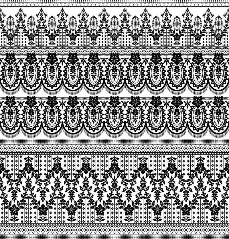 无缝边框纹理框架矢量设计