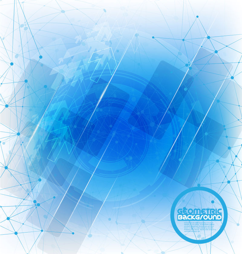 抽象矢量蓝色现代科幻背景