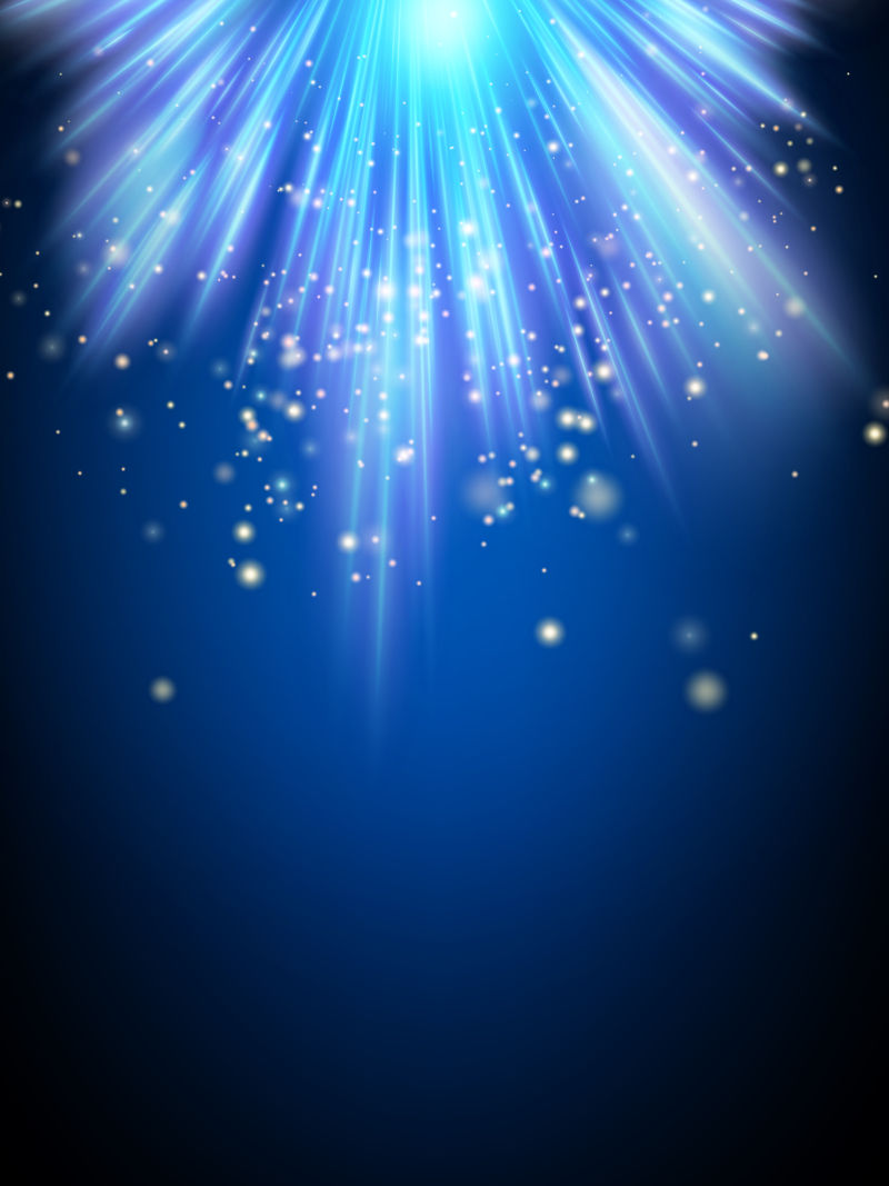 矢量蓝色光线设计背景